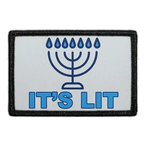 Pull Patch It's Lit patch 76 mm velcro tekst