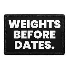 Pull Patch Weights Before Dates patch 3x2 velcro