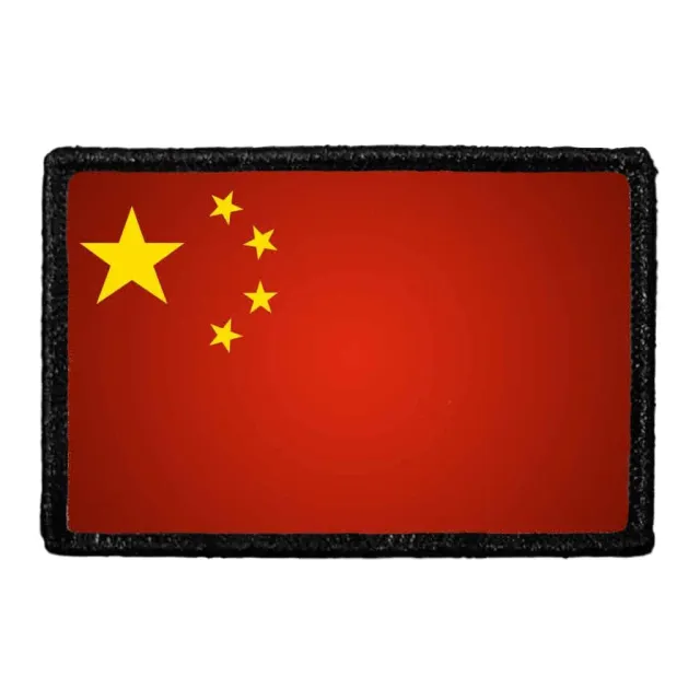 Pull Patch China Flag patch velcro farve