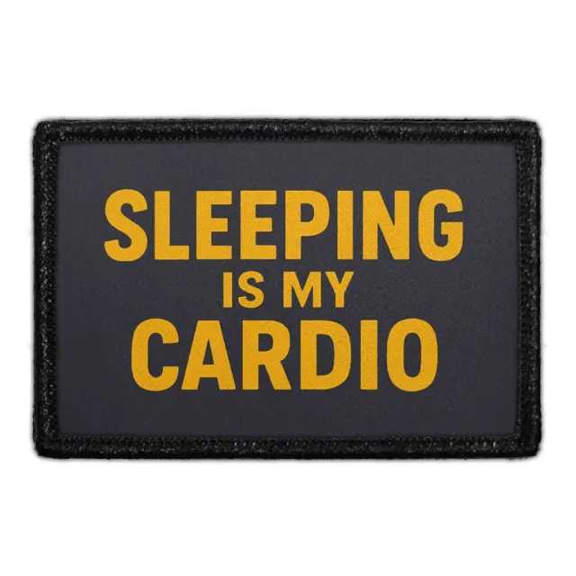 Pull Patch Sleeping Is My Cardio patch 76x51 mm
