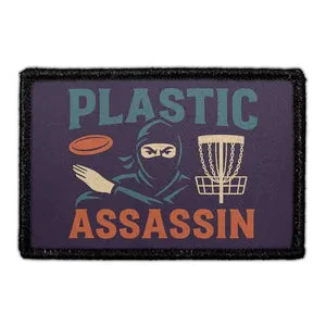 Pull Patch Plastic Assassin patch med velcro 76x51 mm