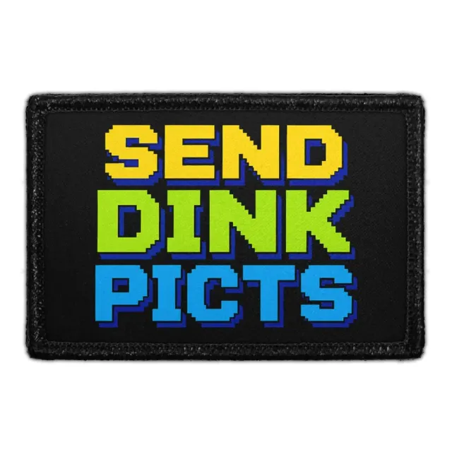 Pull Patch Send Dink Picts patch med velcro pickleball