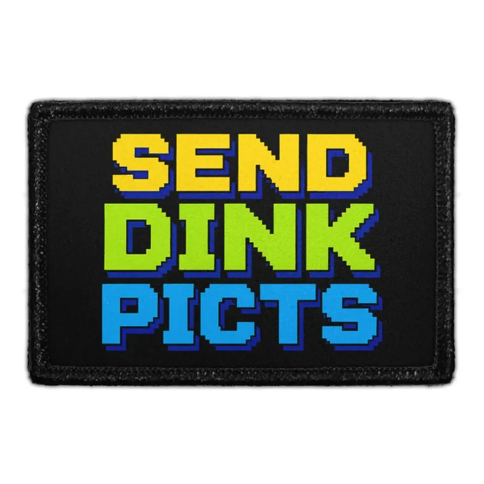 Pull Patch Send Dink Picts patch med velcro pickleball