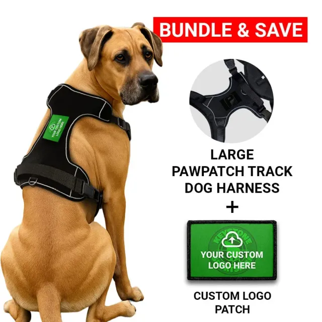 Pull Patch PawPatch Track hundesele Large med logopatch