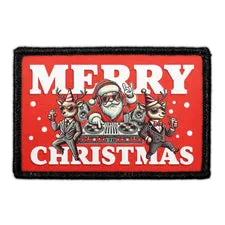 Pull Patch DJ Santa patch 3x2 velcro jul