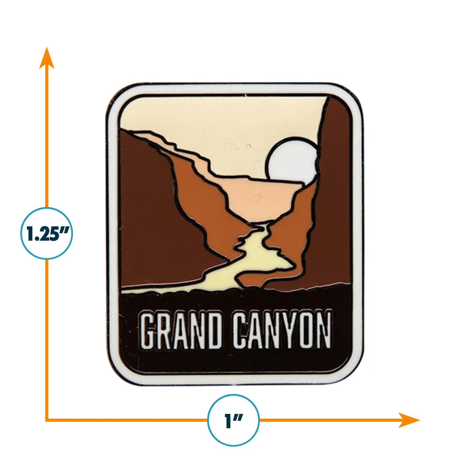 Vagabond Heart Grand Canyon pin nationalpark emalje