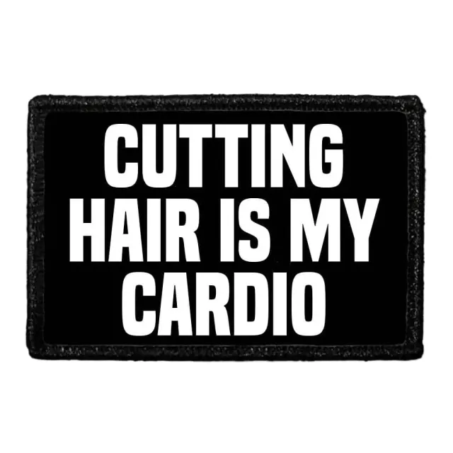 Pull Patch Cutting Is My Cardio patch velcro 7,6x5,1 cm