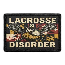 Pull Patch Lacrosse & Disorder patch 76x51mm velcro