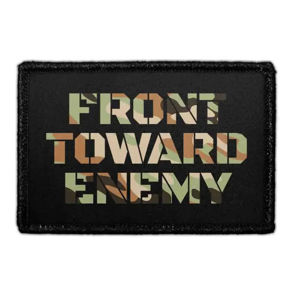 Pull Patch Front Toward Enemy velcropatch militær