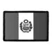 Pull Patch Peru Flag Black and White patch