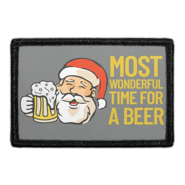 Pull Patch Most Wonderful Beer Santa patch 3x2
