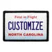 Pull Patch North Carolina nummerplade patch tekst