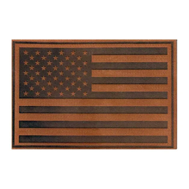 Pull Patch American Flag Leather patch læderlook