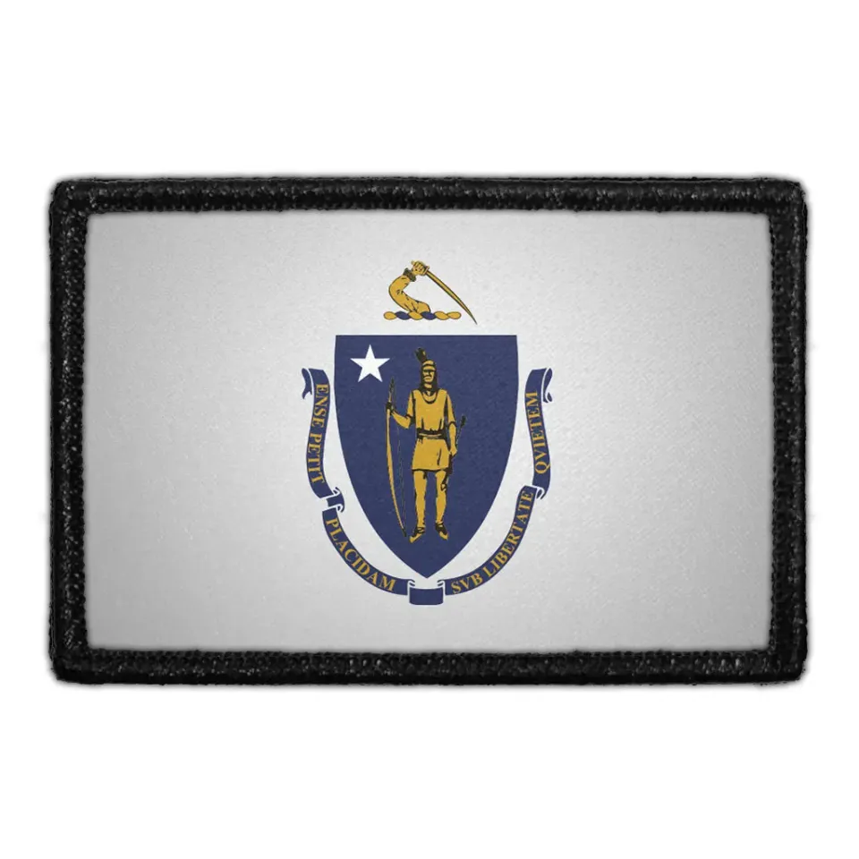 Pull Patch Massachusetts State Flag patch farve velcro