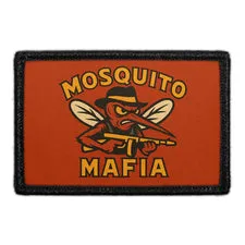 Pull Patch Mosquito Mafia patch 76x51 mm sort kant