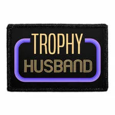 Pull Patch Trophy Husband patch med velcro 7,6 cm