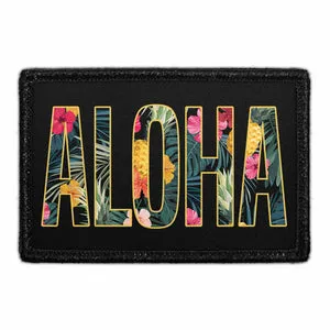 Pull Patch Aloha Floral patch velcro 3x2 polyester