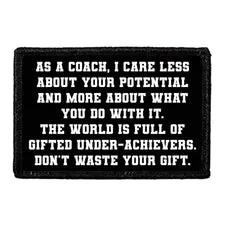 Pull Patch As A Coach I Care Less About Your Potential patch tekst