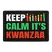 Pull Patch Keep Calm It's Kwanzaa patch 3x2 velcro
