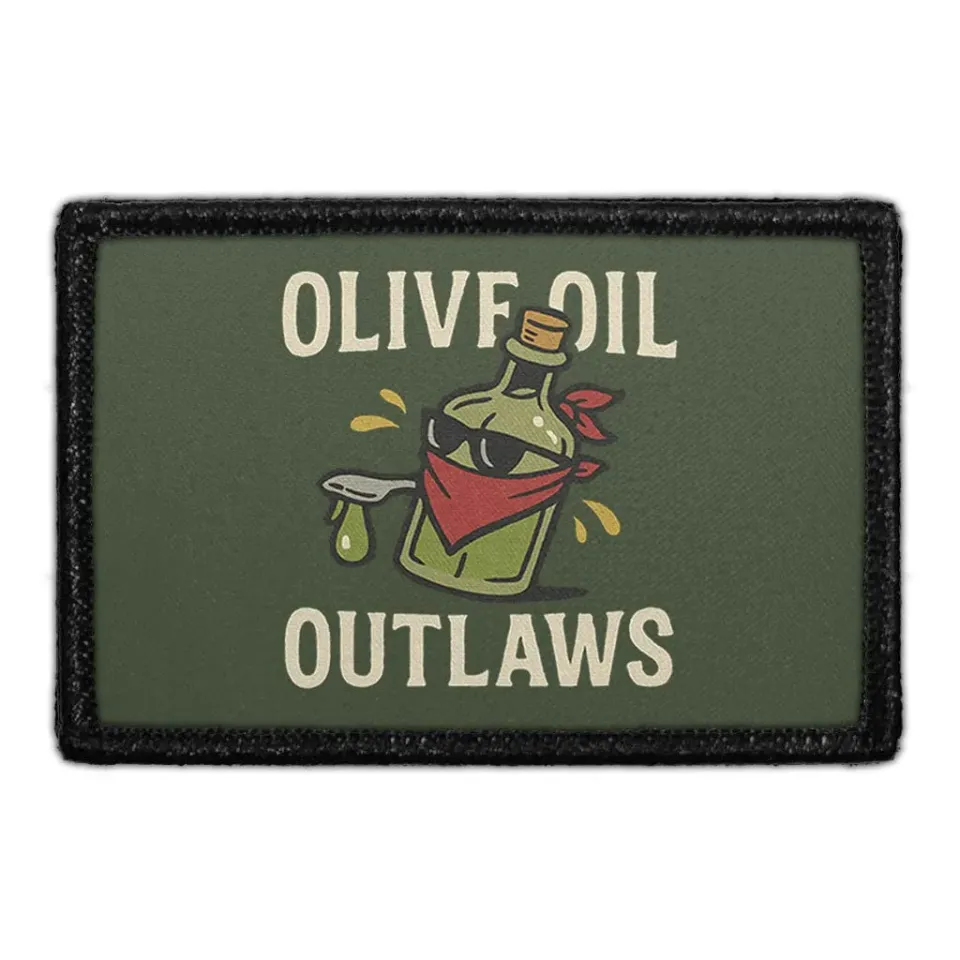 Pull Patch Olive Oil Outlaws Italy patch 3x2