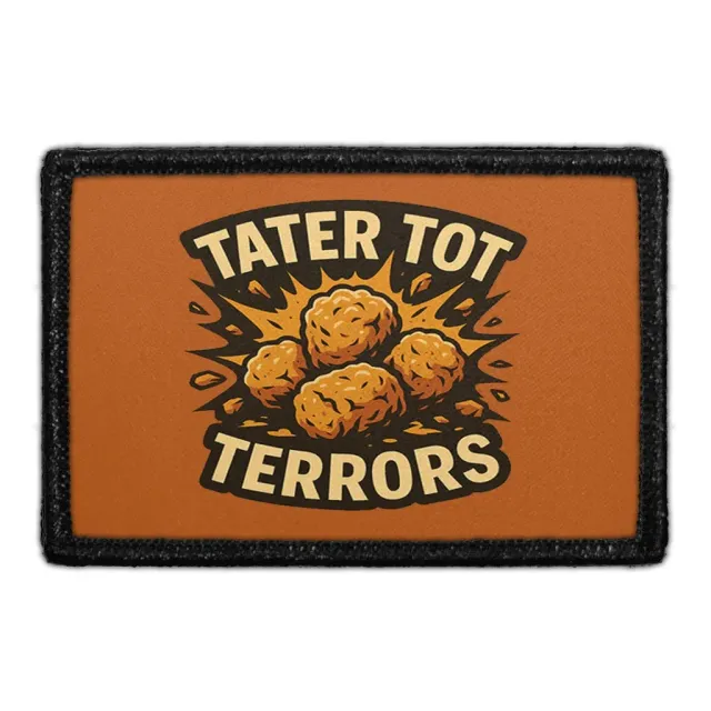 Pull Patch Tater Tot Terrors Idaho patch med velcro 76x51 mm