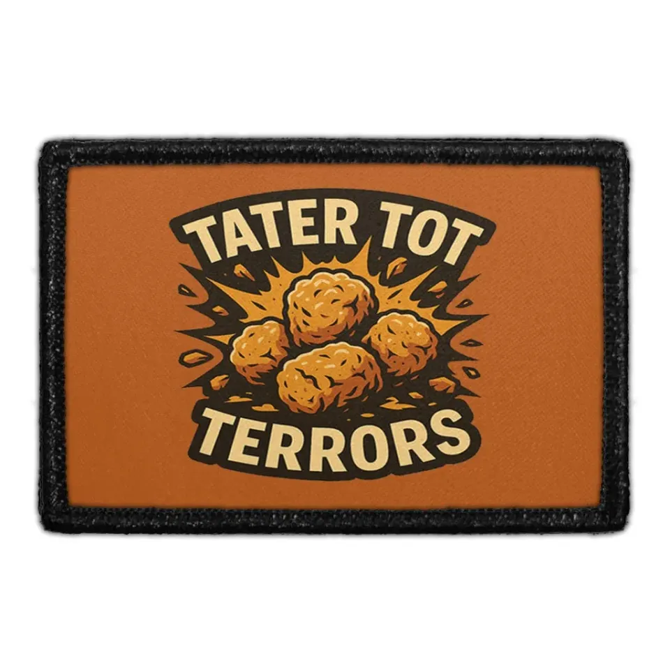 Pull Patch Tater Tot Terrors Idaho patch med velcro 76x51 mm