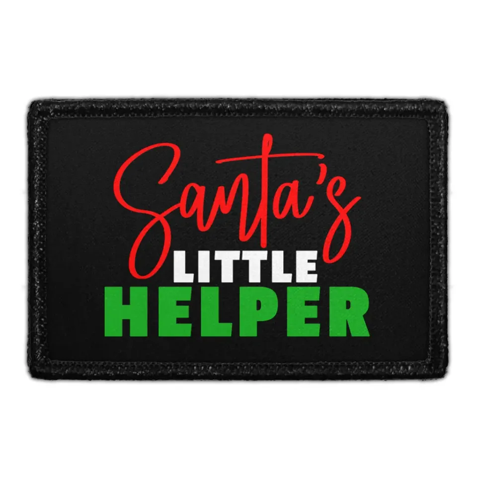 Pull Patch Santa's Little Helper patch 3x2 jul
