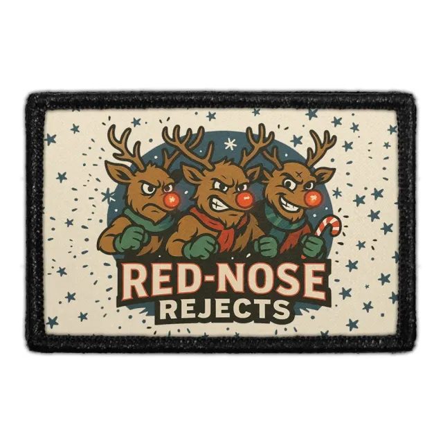 Pull Patch Red Nose Rejects julepatch velcro 76 mm