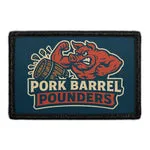 Pull Patch Pork Barrel Pounders patch 76 mm velcro