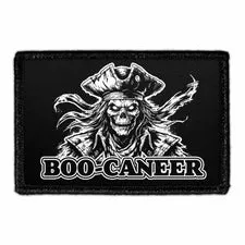 Pull Patch Boo-Caneer patch med velcro 76 mm piratspøgelse
