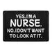 Pull Patch Nurse patch med velcro 7,6x5 cm sjov
