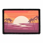 Pull Patch Tropical Sunset patch med velcro