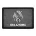 Pull Patch Oklahoma State Flag Black White Distressed patch velcro
