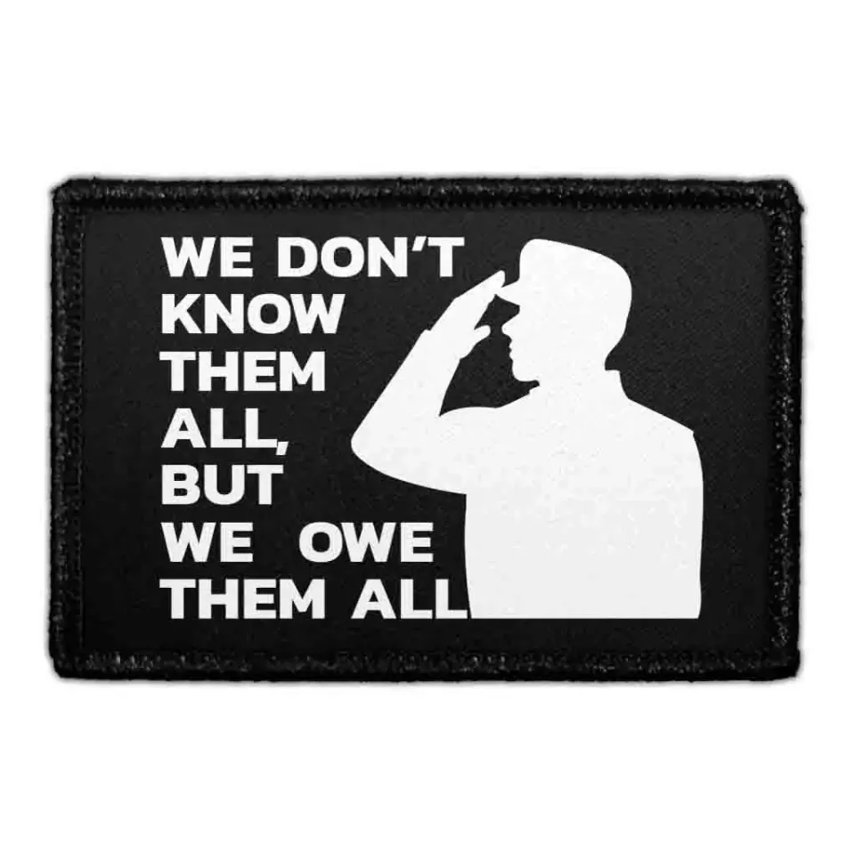 Pull Patch We Owe Them All patch med velcro