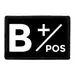 Pull Patch B+ Positive Blood Type patch velcro 1 stk