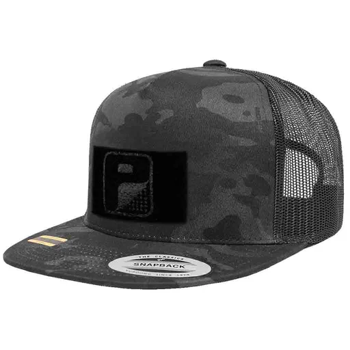 Pull Patch Premium snapback kasket sort perforeret