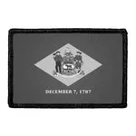 Pull Patch Delaware State Flag patch sort hvid velcro
