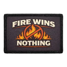 Pull Patch Fire Wins Nothing patch 3x2 brandmand