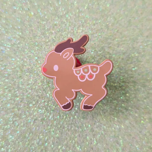 Appleminte Gingerbread Reindeer emaljepin 2,5 cm