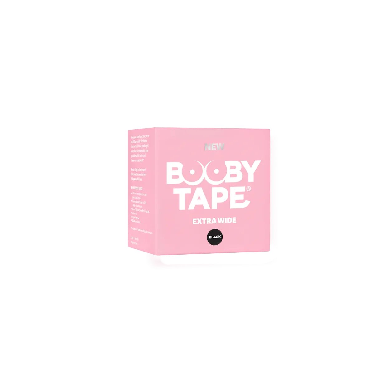 Booby Tape Extra Wide brysttape sort ekstra bred