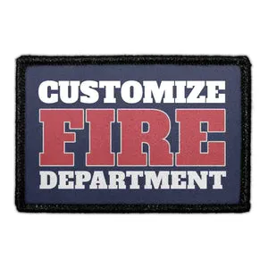 Pull Patch Fire Department patch 76 mm egen tekst