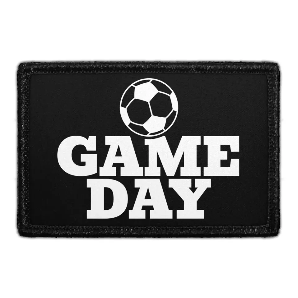 Pull Patch Game Day Soccer patch aftagelig 76x51 mm