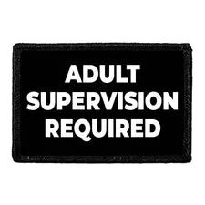 Pull Patch Adult Supervision Required patch sjov