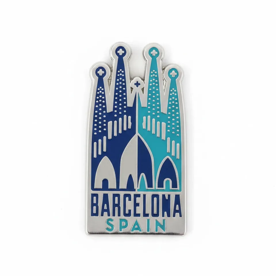 Vagabond Heart Barcelona Spain emaljepin hård emalje