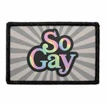 Pull Patch So Gay patch med velcro 7,6x5 cm humor
