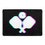 Pull Patch Pickleball Racquets 3D patch med velcro
