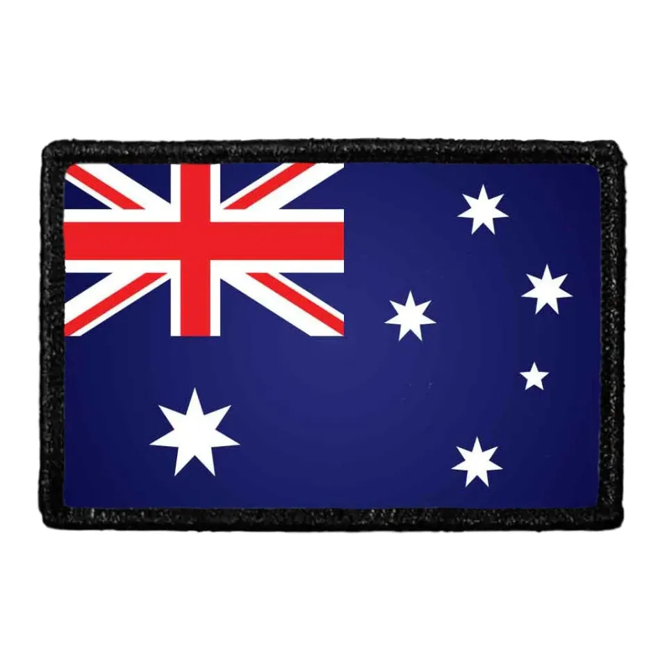 Pull Patch Australia Flag patch farvet velcro
