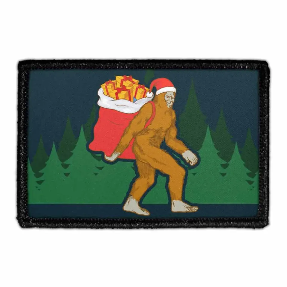 Pull Patch Bigfoot Santa patch 1 stk jul