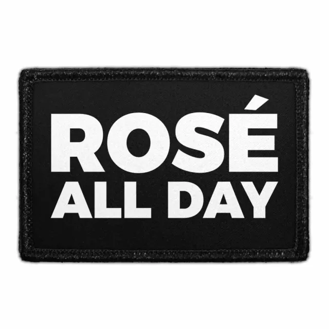 Pull Patch Rosé All Day patch med velcro rosé