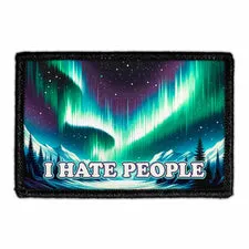 Pull Patch I Hate People Aurora patch velcro